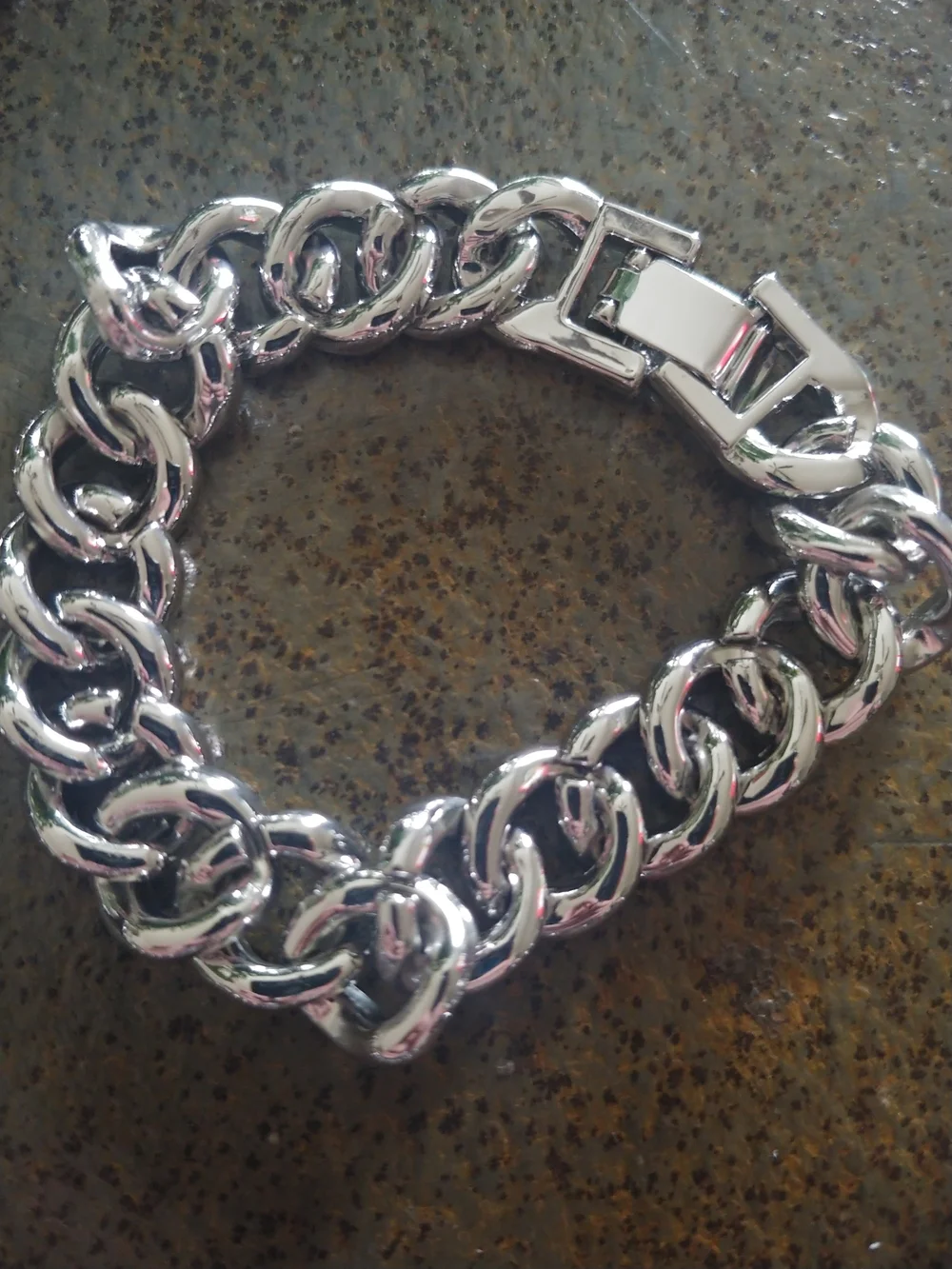 Men's Cuban Link Necklace and Bracelet Set - Silver Tone